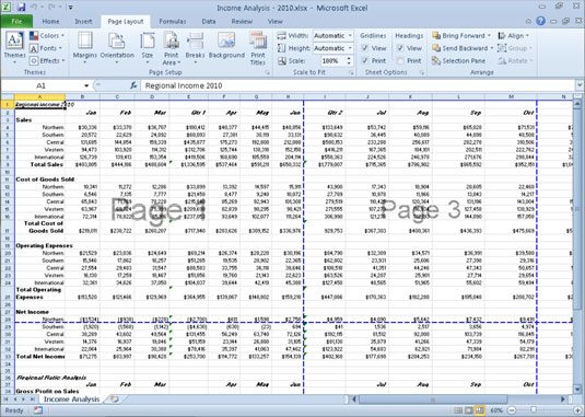 page break view in excel for mac